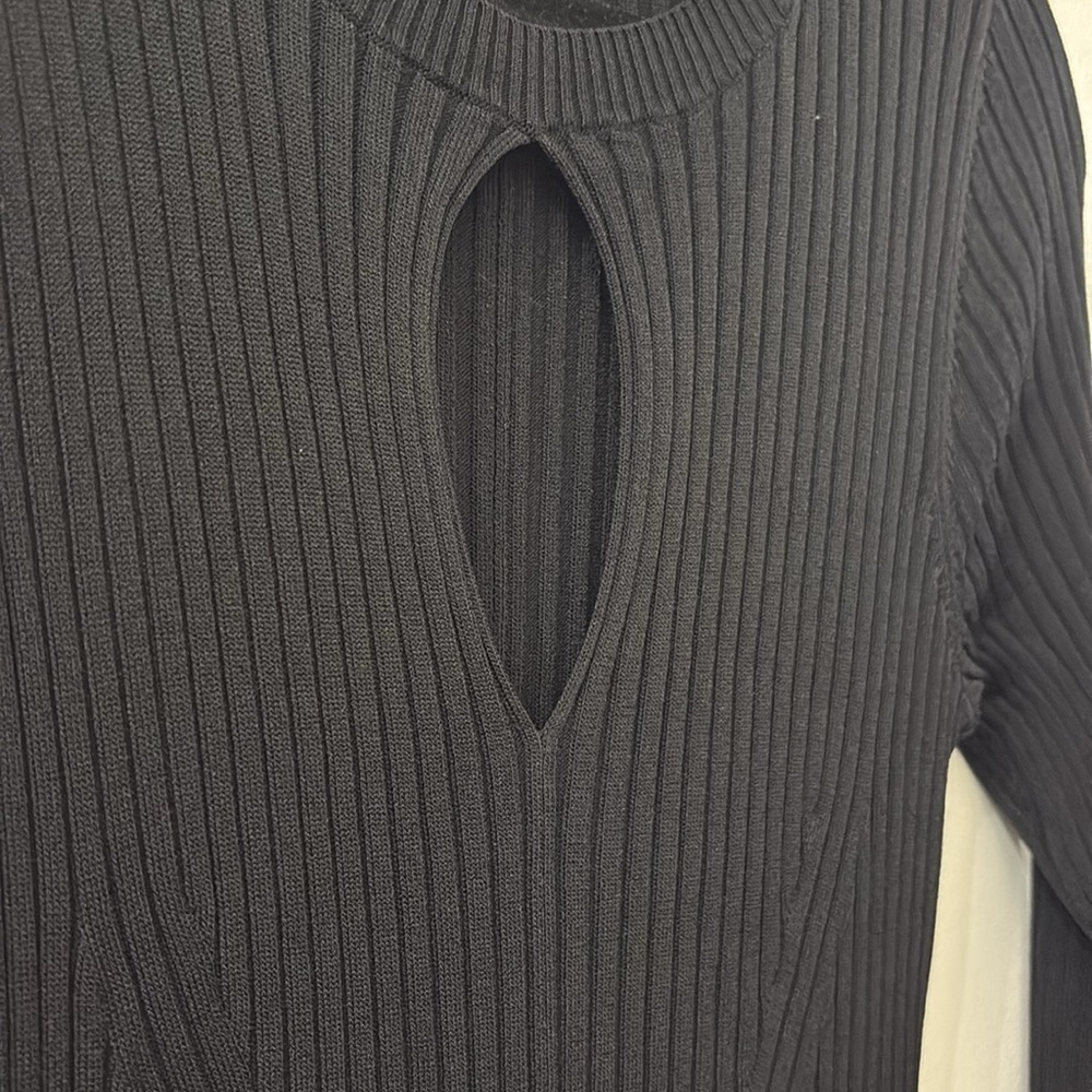 Boden Black Long Sleeve Dress sweater dress - NWT - size 8 - maxi - Picture 3 of 5
